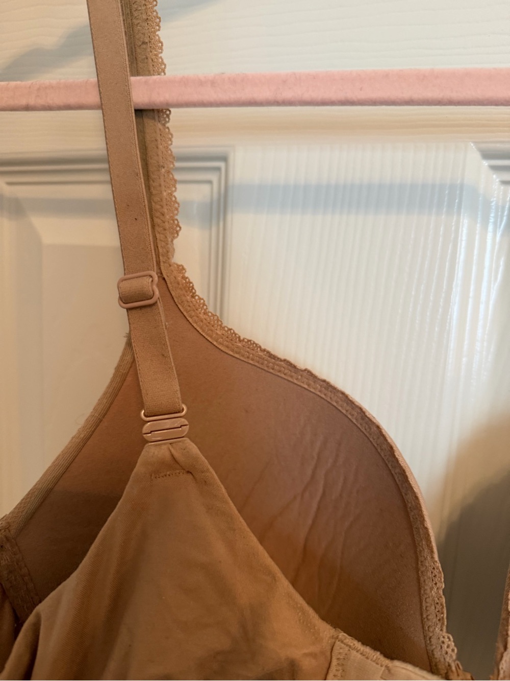 Victoria’s Secret Body by Victoria Perfect Shape Bra 38C Nude Lace - Picture 4 of 6